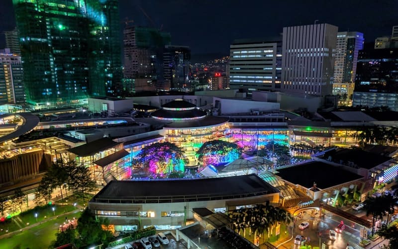 Cebu, Philippines adult nightlife district at night